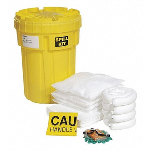 Spill Kit, Drum, Oil-Based Liquids, 23" H - SPKO-30