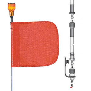 Warning Whip, 8 ft., Includes Flag - FS8L-SPQD-O