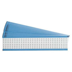 Wire Markers, Legend 1, Black/White, PK25, WM-1-SC-PK - WM-1-SC-PK
