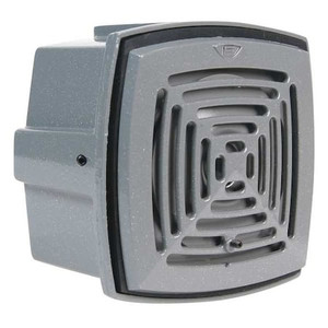 Weatherproof Vibrating Horn, 120V AC, Indoor/Outdoor, Surface Mount, 4.875 in Height, 4.875 in Wide - 876-N5