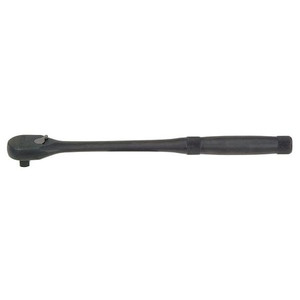 3/8" Drive 45 Geared Teeth Pear Head Style Hand Ratchet, 11" L, Black Oxide Finish - J5250XLBL