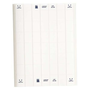 Label, 1 In. W, 1-7/16 In. L, Nylon, PK1000 - LAT-39-799-1