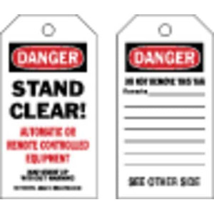 Danger Tag 7 in Height, English - 86694