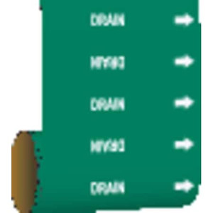 Pipe Marker, Drain, Green, 41460 - 41460