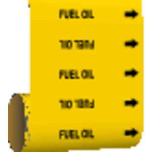 Pipe Marker, Fuel Oil, Yellow, 41463 - 41463