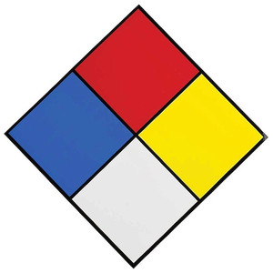 NFPA Sign, 7-1/2 In. H, 7-1/2 In. W, PK10 - 58502