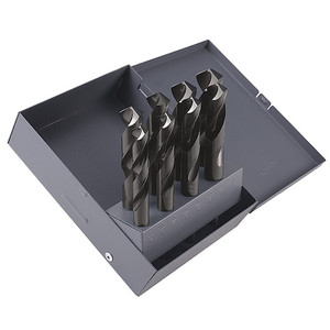 8PC 1/2 Silver and Deming Reduced Shank Drill Set Cle-Line 1892 Steam Oxide HSS RHS/RHC 9/16-1IN - C22761