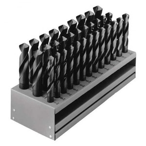33PC 1/2 Reduced Shank Silver & Deming Drill Set Cle-Line 1813 Steam Oxide HSS RHS/RHC 1/2-1IN - C21134