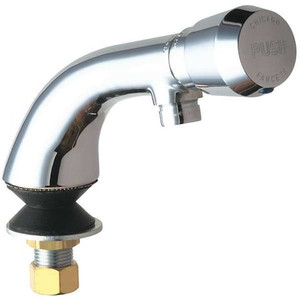 Metering Single Hole Mount, 1 Hole Low Arc Bathroom Faucet, Chrome plated - 807-E12-665PAB