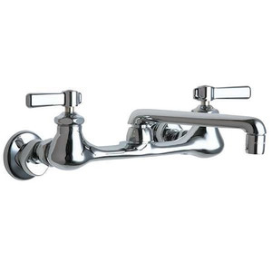 Manual, 7-1/4" to 8-3/4" Mount, Commercial 2 Hole Straight Kitchen/Bathroom Faucet - 540-LDABCP