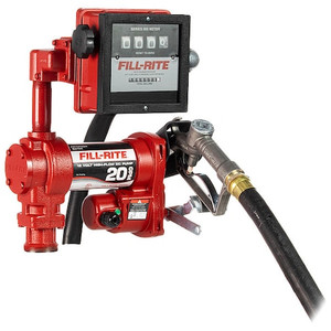 Fuel Transfer Pump, 12V DC, 20 gpm Max. Flow Rate , 1/4 HP, Cast Iron, 1 in MNPT Inlet - FR4211H