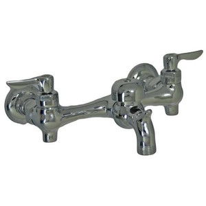 7-3/4" to 8-1/4" Mount, Commercial 2 Hole Straight Service Sink Faucet - 8350243.002