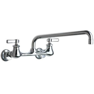Manual, 7-1/4" to 8-3/4" Mount, Commercial 2 Hole Straight Kitchen Faucet - 540-LDL12ABCP