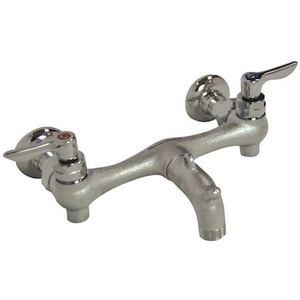 7-3/4" to 8-1/4" Mount, Commercial 2 Hole Straight Service Sink Faucet - 8350235.004