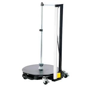Black Roll Material Portable Dolly With Cutter 440 lb 35 x 40 x 70 - ROLL-D-DLX Black Roll Material Portable Dolly With Cutter 440 lb 35 x 40 x 70 - ROLL-D-DLX