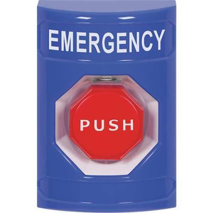 Emergency Push Button, Blue, SPDT Relay - SS2402EM-EN