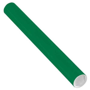 Mailing Tubes with Caps, 2" x 18", Green, 50/Case - P2018G