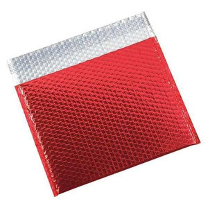 Glamour Bubble Mailers, 13 3/4" x 11", Red, 48/Case - GBM1311R