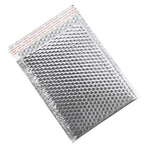 Glamour Bubble Mailers, 9" x 11 1/2", Silver, 100/Case - GBM0911S