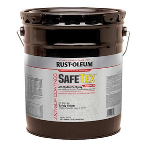 5 gal Anti-Slip Floor Coating, Flat Finish, SAFETY YELLOW, Solvent Base - 289378