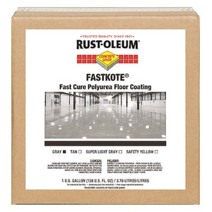 1 gal Floor Coating, High Gloss Finish, Gray, Solvent Base - 277495