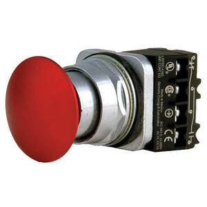Non-Illuminated Push Button, 30 mm, 1NO/1NC, Red - 52PP2A2A