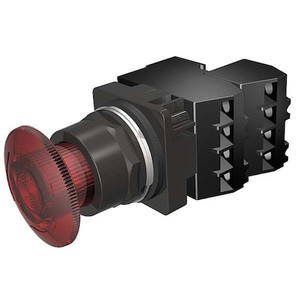 Illuminated Push Button, 30 mm, 2NC, Red - 52BR8HRGB