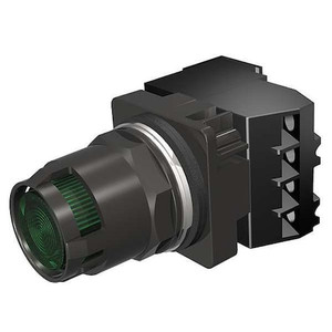 Illuminated Push Button, 30 mm, 1NO, Green - 52BT6D3KV