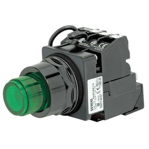 Illuminated Push Button, 30 mm, 1NO/1NC, Green - 52BT6H3AB