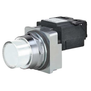 Pilot Light, LED, Full Voltage, Wht, 120VAC - 52PL4EBXB