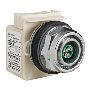 Pilot Light, LED, Green, 120VAC/DC, No Lens - 9001KP38LG