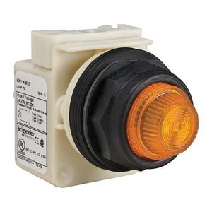 Pilot Light, Incan, Amber, 24-28VAC/DC - 9001SKP35A31