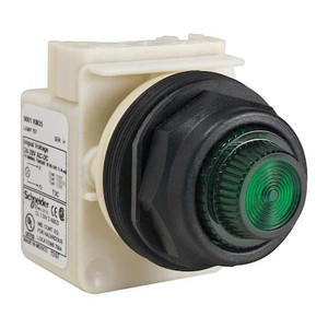 Pilot Light, Incan, Green, 24-28VAC/DC - 9001SKP35G31