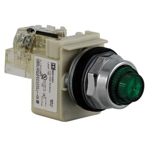 Push to Test Pilot Light, Green, Incand - 9001KT1G31