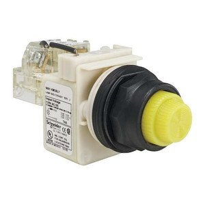 Push to Test Pilot Light, Yellow, LED - 9001SKT38LYY31