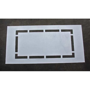 Athletic Stencil, Batters Box, 36 in, 1/8 - STL-108-6490