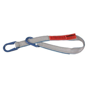Web Sling, Type U, 14 ft L, 3 in W, Polyester, Silver - UU2803TX14