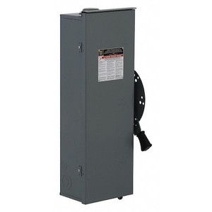 Nonfusible Safety Switch, Heavy Duty, 600V AC, 3PDT, 30 A, NEMA 3R - DTU361RB