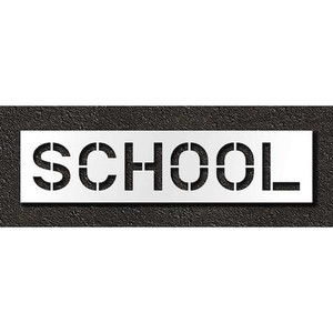 Pavement Stencil, School, 12 in - STL-116-71223