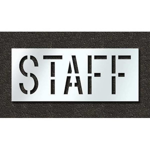 Pavement Stencil, Staff, 18 in - STL-116-71813
