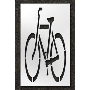 Pavement Stencil, Bike Lane - Mutcd, 72 in - STL-116-5100