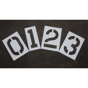 Pavement Stencil, 24 in, Number Kit, 1/16, STL-116-8240W - STL-116-8240W