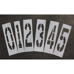 Pavement Stencil, 36 in, Number Kit, 1/8, STL-108-8360 - STL-108-8360