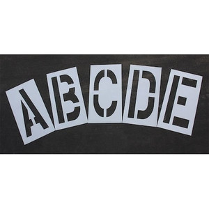 Pavement Stencil, 36 in, Alpha Kit, 1/8, STL-108-8365W - STL-108-8365W