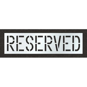 Pavement Stencil, Reserved, 18 in - STL-116-71833