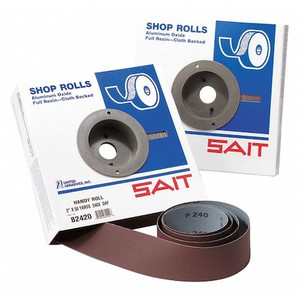 SAIT 80416 EA-F Industrial Roll , 1-1/2" x 50 yards, 40 Grit, 1-Pack - 80416
