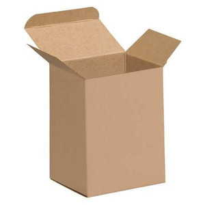 Reverse Tuck Folding Cartons, 3x2 1/2x4", Kraft, 500PK, 12" Inside Lg, 10" Inside W, 500 PK - RT6SC