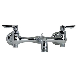 Lever Handle 8" Mount, 2 Hole Straight Service Sink Faucet, Chrome - 8350235.002
