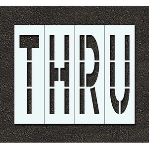 Pavement Stencil, Thru, 96 in - STL-116-79608