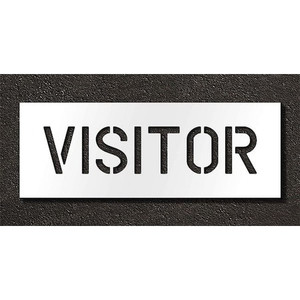 Pavement Stencil, Visitor, 6 in - STL-116-70634